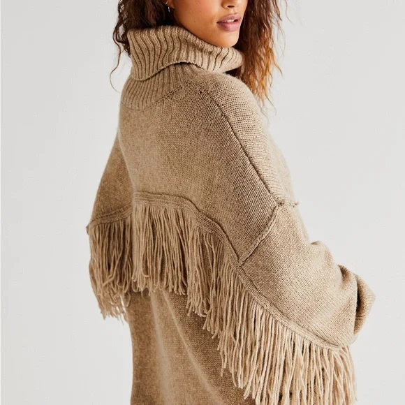 Free People Glacier Sweater Tan size Medium - Picture 1 of 12